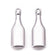 Anhänger Flasche 3x0,9x0,3cm 1 Stück