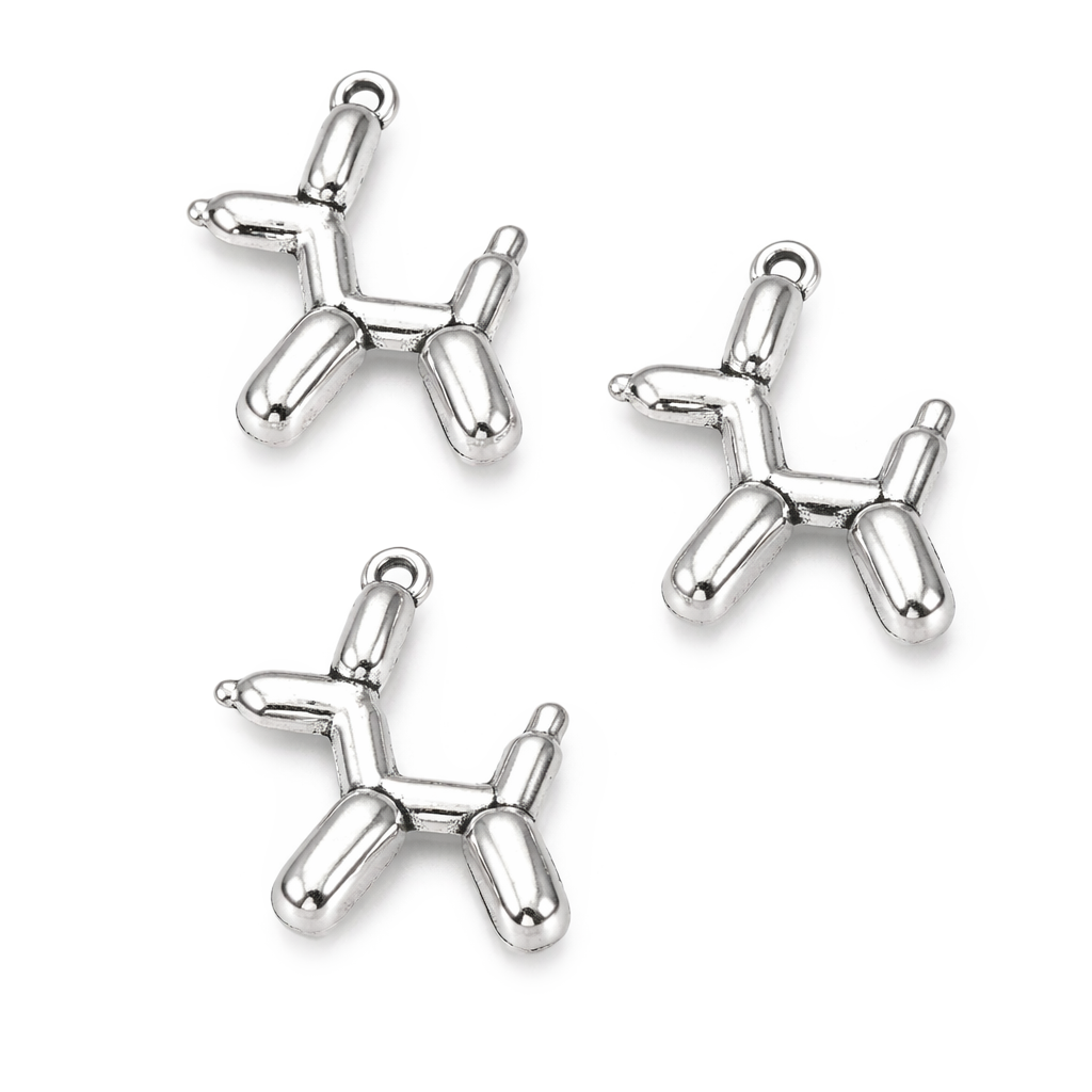 Schmuckanhänger Luftballon Hund 19x15x5mm, pro Stück