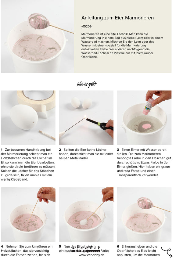 Marmorierfarbe Marabu Easy Marble 15ml in Glasflasche