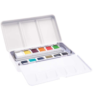 Aquarellfarben Art Essentials Rainbow Colors 12x½ Näpfchen Rico Design Metallkasten