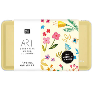 Aquarellfarb-Kasten Art Essentials Pastel Colors 12x½ Näpfchen Rico Design