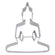 Ausstechform Buddha Edelstahl 7cm