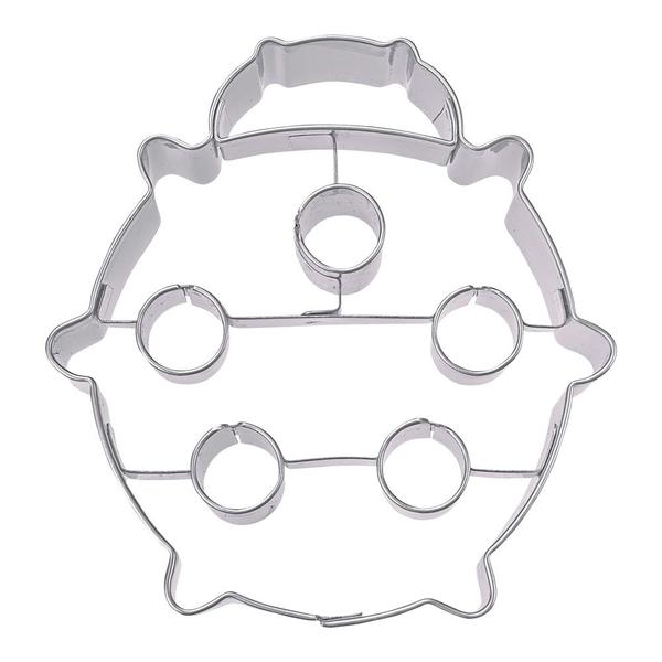 Ausstechform mit Prägeeinsatz Marienkäfer 7cm