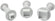 Ausstecher mit Auswerfer QUADRAT 3er Set