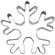 Ausstechform Schneeflocke Edelstahl 7,5cm