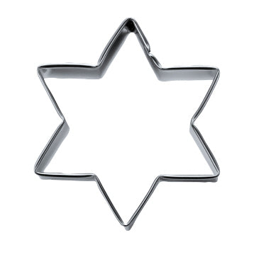 Ausstecher Stern 6-zackig Edelstahl verschiedene Größen