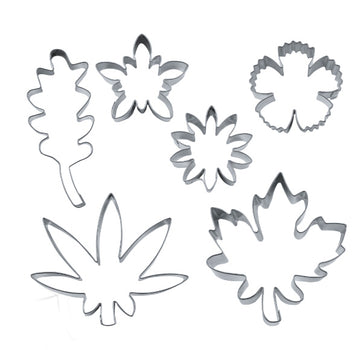 Ausstecher Set Blüten u. Blätter 6-teilig 4,5-8cm