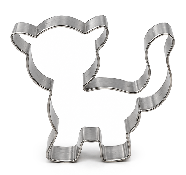 Ausstechform Katze stehend Edelstahl rostfrei 70x70mm