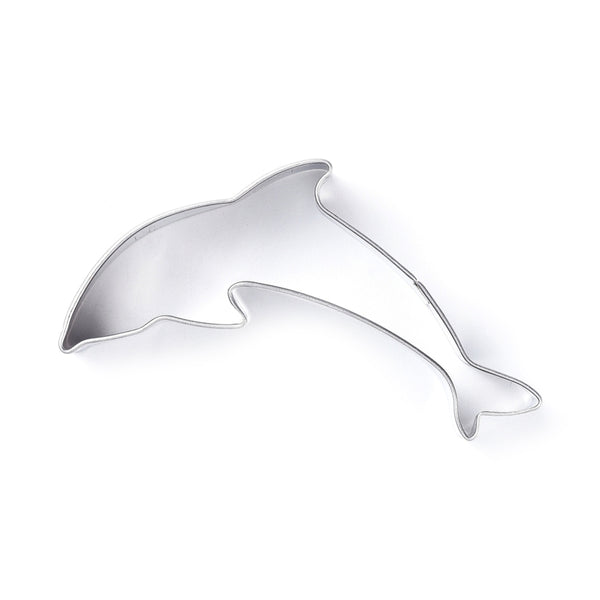 Ausstechform Delfin aus Edelstahl 38x75x17,5mm 1 Stück