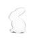 Ausstechform Hase sitzend 65x45cm rostfrei Edelstahl