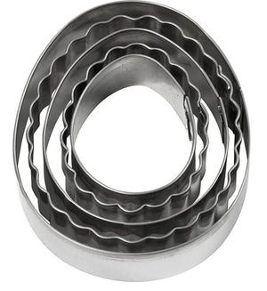 Ausstechformen Set Eier glatt und gewellt  5 Stk