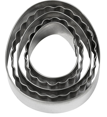 Ausstechformen Set Eier glatt und gewellt  5 Stk