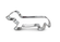 Ausstecher Hund Dackel rostfrei Edelstahl 85x32mm