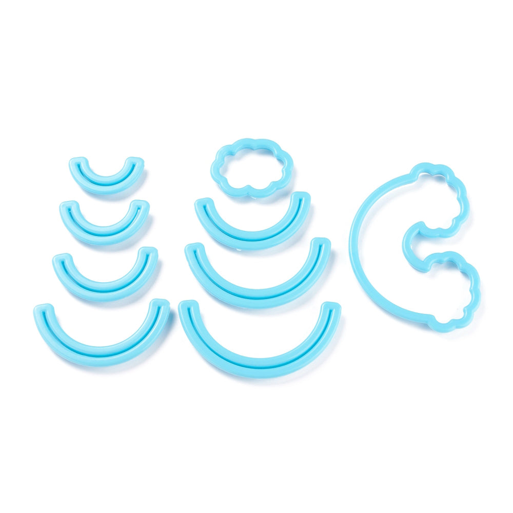 Regenbogen und Wolken Ausstecher Set 9-teilig