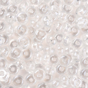 Glas-Rondellperlen kristall transparent 9x5mm Loch: 2,5mm 50 Stück