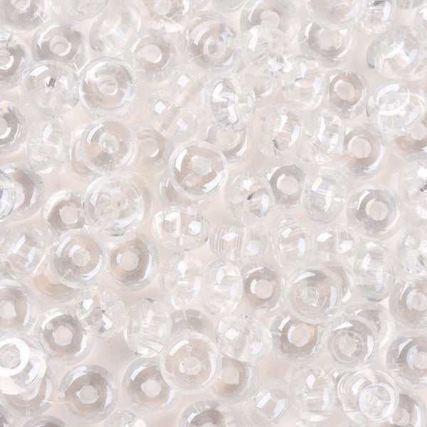 Glas-Rondellperlen kristall transparent 9x5mm Loch: 2,5mm 50 Stück