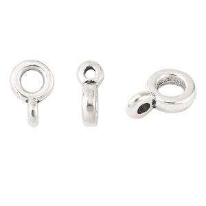 Anhängeröse Rondelle Bail Bead Tibetstil antiksilber 6,5x2mm 1 Stück