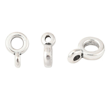 Anhängeröse Rondelle Bail Bead Tibetstil antiksilber 6,5x2mm 1 Stück