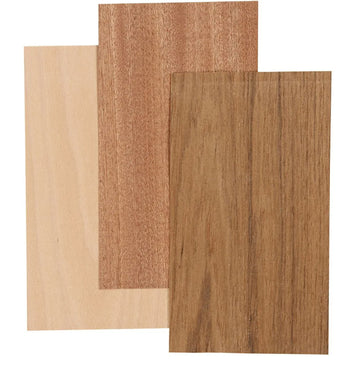 Bambus-Furnierplatten 12x22 cm 0,75 mm 3 Platten