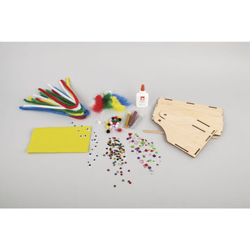 Basic Bastelset 900 Teile 25x12x20cm mit Holzhenkelbox