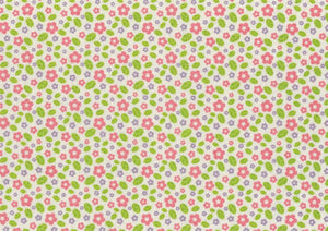 Bastelfilz bedruckt Frühling mit Blumen 1mm 30x40cm 1 Stück