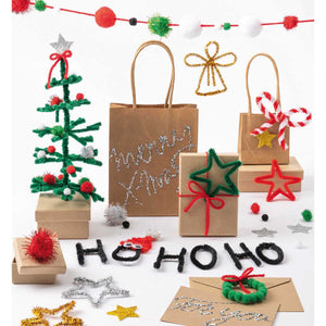 Bastelset X-Mas bunt 168-teilig Basismaterial