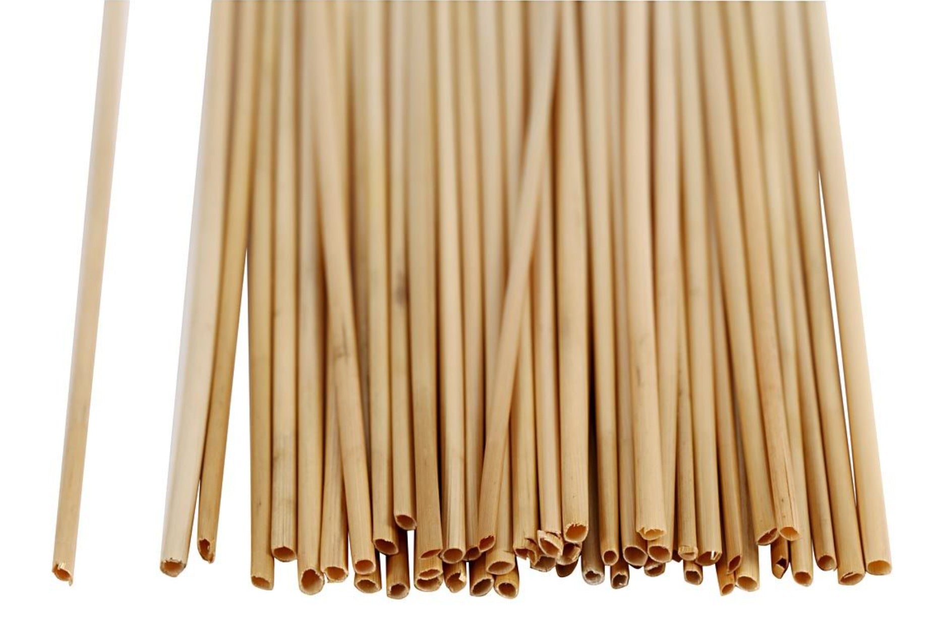 Strohhalme natur 30cm Dicke 1-3 mm 50 Stück