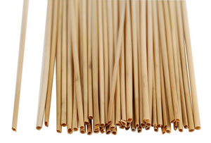 Strohhalme natur 30cm Dicke 1-3 mm 50 Stück