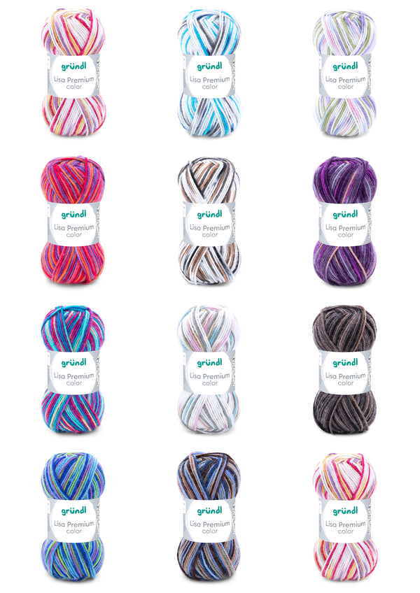 Lisa Premium Color Wolle 100% Polyacryl 50g / 133m
