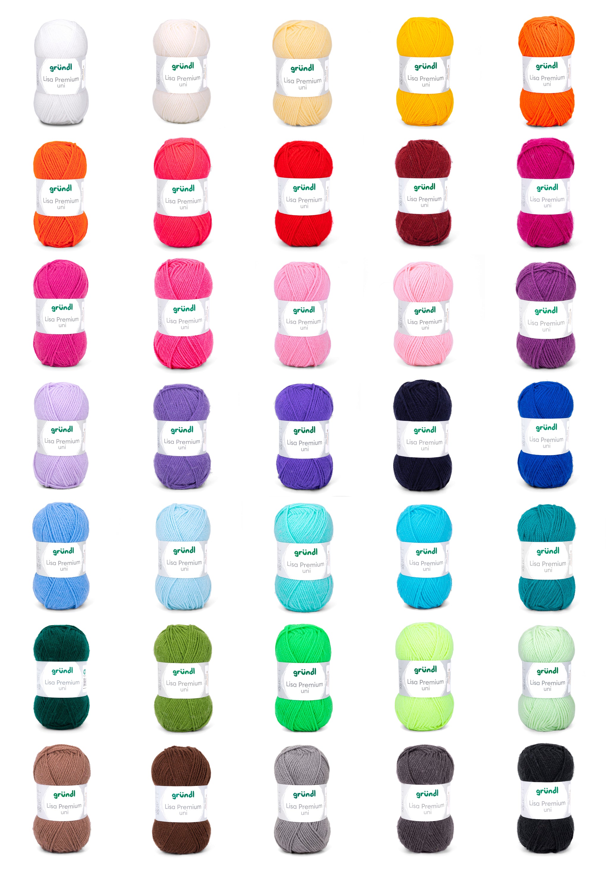 Gründl Lisa Premium Polyacrylwolle UNI 50g / 133m