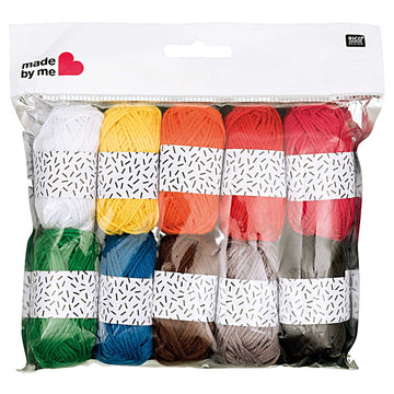 Woll-Minis bunt mix 100% Baumwolle 10 Knäul á 10g / 27m