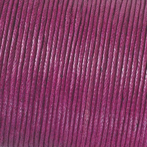 Kumihimo Baumwollkordel aubergine 1mm 6m