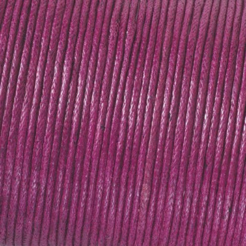 Kumihimo Baumwollkordel aubergine 1mm 6m