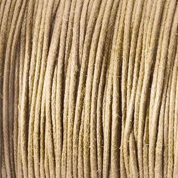 Kumihimo Baumwollkordel beige 1mm 6m