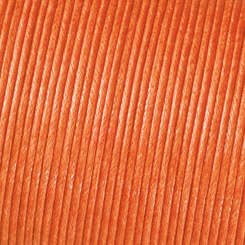 Kumihimo Baumwollkordel orange 1mm 6m