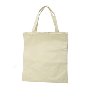 Einkaufstasche 38x42cm naturfärbig mit kurzem Henkel, Baumwolltasche Stoffsack Tragetasche