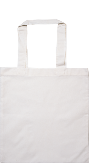 Tragetasche Baumwolle kurze Henkel 28 x 24 cm 105 g/m² weiß 1 Stück