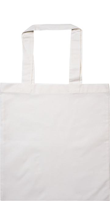 Tragetasche Baumwolle kurze Henkel 28 x 24 cm 105 g/m² weiß 1 Stück