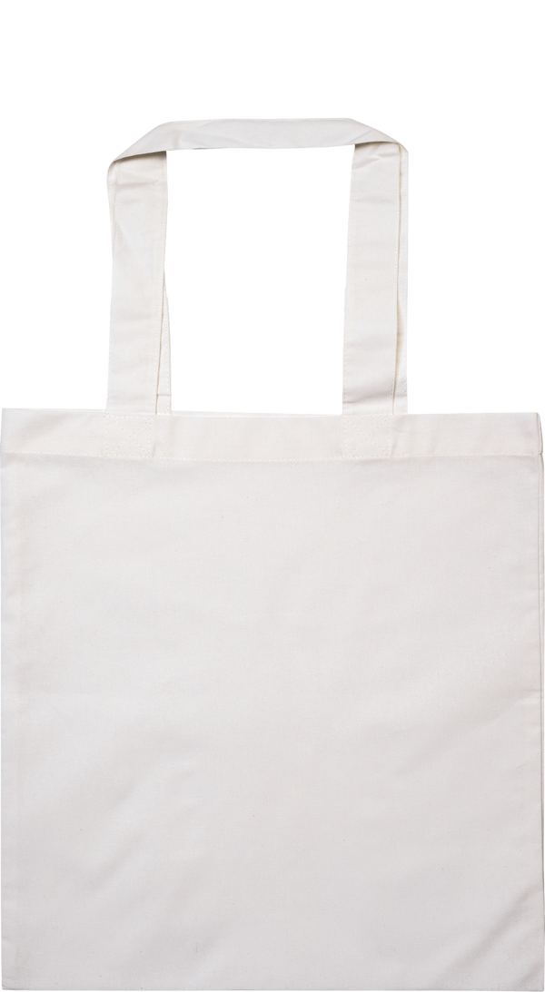 Tragetasche Baumwolle kurze Henkel 28 x 24 cm 105 g/m² weiß 1 Stück