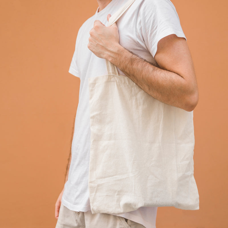 Baumwoll-Tragetasche natur 38x42cm