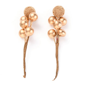 Weihnachtspick Beeren gold ca. 10cm 1 Stück