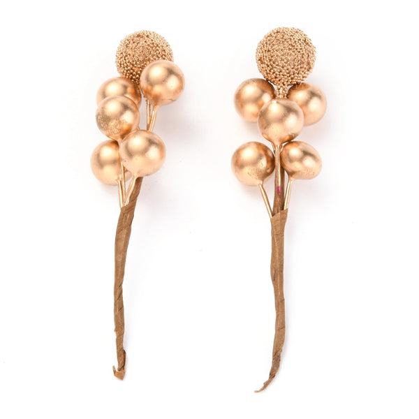 Weihnachtspick Beeren gold ca. 10cm 1 Stück