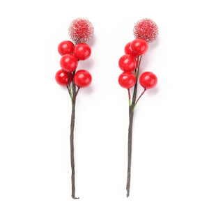 Weihnachtspick Beeren rot ca. 10cm 1 Stück