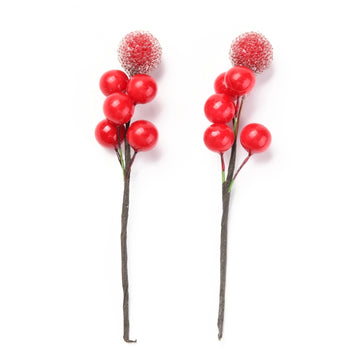 Weihnachtspick Beeren rot ca. 10cm 1 Stück