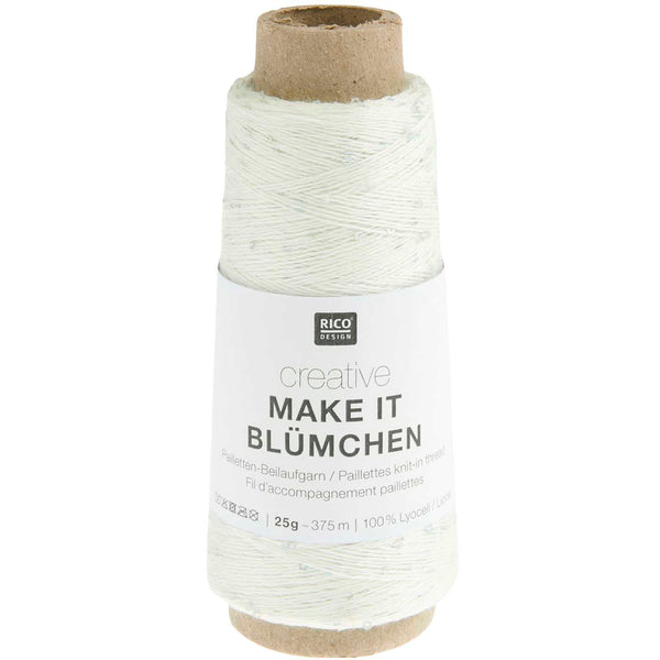 Creative Make It Blümchen Beilaufgarn mit Pailletten 25g 375m