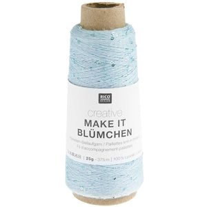 Creative Make It Blümchen Beilaufgarn mit Pailletten 25g 375m