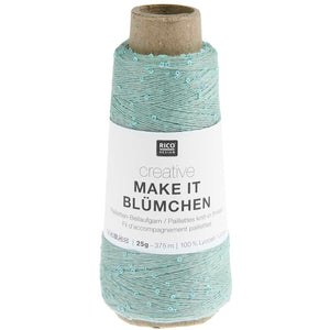 Creative Make It Blümchen Beilaufgarn mit Pailletten 25g 375m