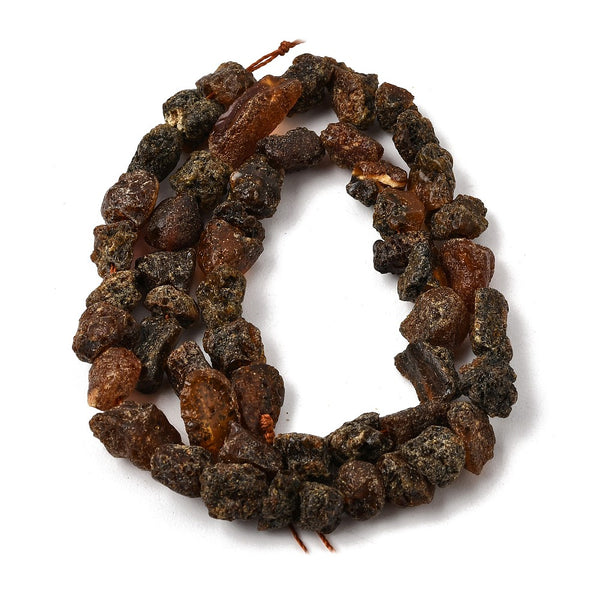 Bernstein Perlen Nuggets Roh Natur braun 7-10mm 1 Stück