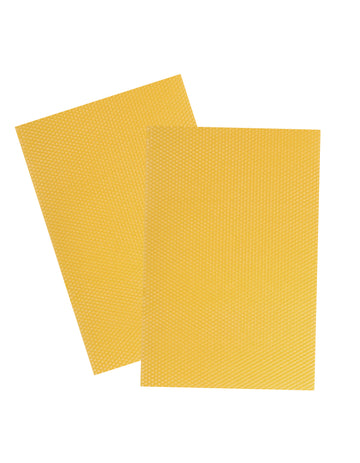 Bienenwachs Wabenplatte gelb natur 35x20cm 1 Stück