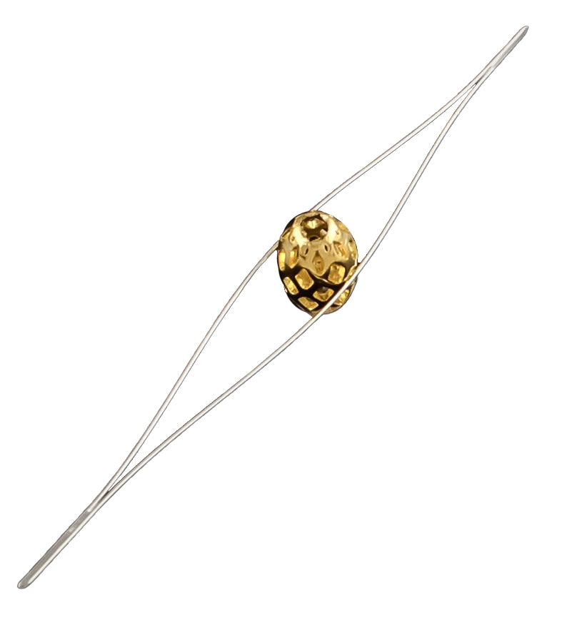 Perlennadeln aus Edelstahl Big Eye Nadeln 57 mm flexibel & rostfrei 5 Stück